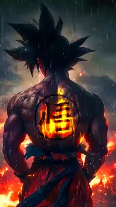Son Goku Fiery (DBZ) live wallpaper download