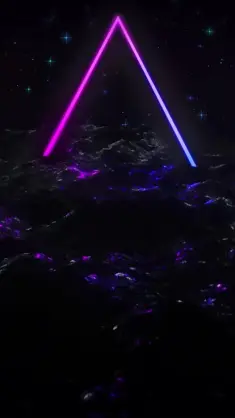 Ocean With Neon Glitch live wallpaper download