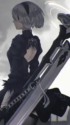 2B Nier Automata Fighting Fate live wallpaper download