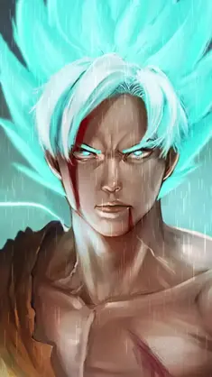 Vegeta Vibrant Blue Hair live wallpaper download