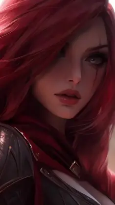 Crimson Assassin Katarina live wallpaper download