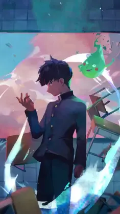 Mob in Classroom live wallpaper download