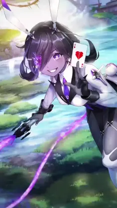 Umi With Playing Card (Tower of Fantasy) live wallpaper download