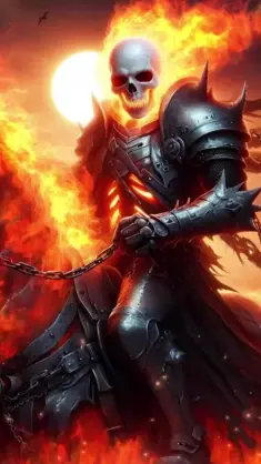 Flaming Ghost Rider live wallpaper download
