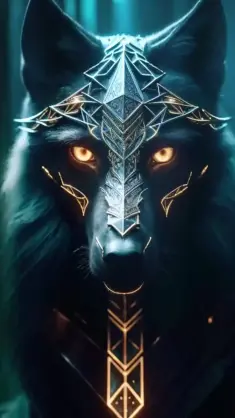 Dark Fantasy Wolf live wallpaper download