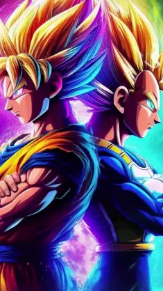Goku and Vegeta live wallpaper download