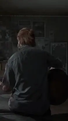 Ellie Playing Guitar in the Room live wallpaper download