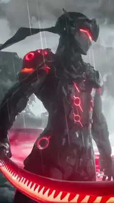 Genji Blade in the Rain live wallpaper download