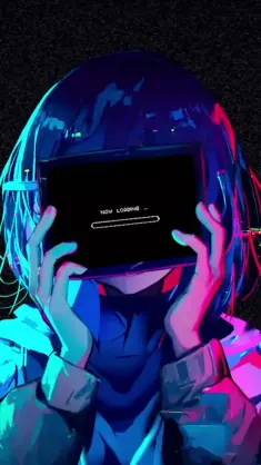 Anime Girl Loading System live wallpaper download