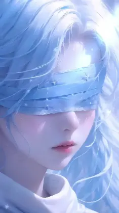Blue-Haired Blind Girl live wallpaper download