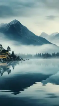 Misty Mountain Lake live wallpaper download