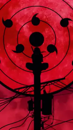 Itachi Sharingan Red Moon live wallpaper download
