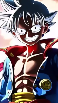 Luffy in Front of Moon live wallpaper download