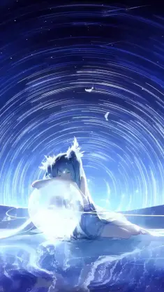 Hatsune Miku Under Night Starry River live wallpaper download