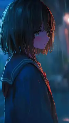 Alone in the Night Rain live wallpaper download