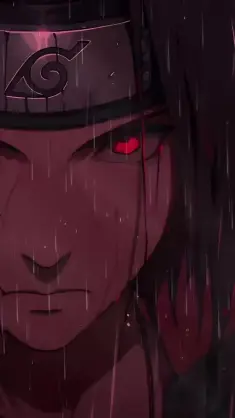 Itachi in the Heavy Rain live wallpaper download