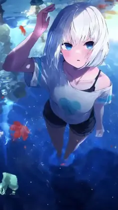 Girl of the Blue Waters live wallpaper download