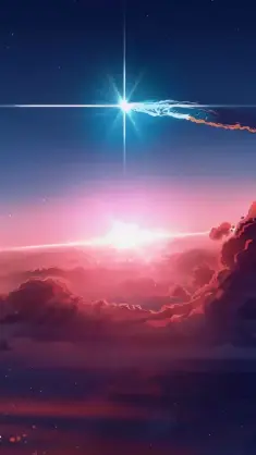 Night Sky With Comet live wallpaper download