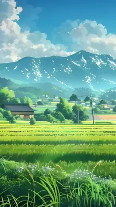 Green Fields and Peaks live wallpaper download