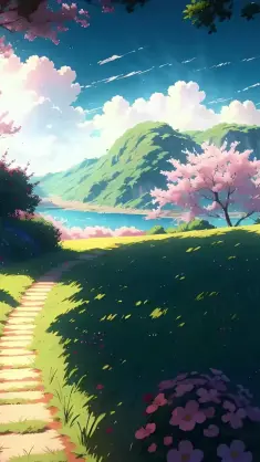 Blossoms Beneath Tree Shade live wallpaper download