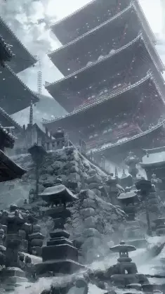 Temple Ruins in Winter live wallpaper download