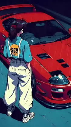 Anime JDM Car live wallpaper download