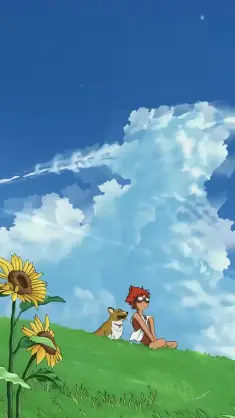 Ed and Ein (Cowboy Bebop) live wallpaper download