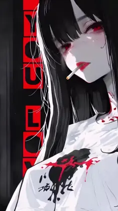 Smoking Girl live wallpaper download