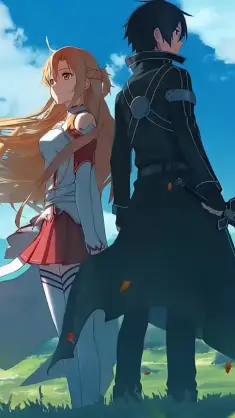 Kirito & Asuna (Sword Art Online) live wallpaper download