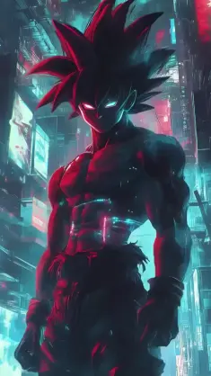 Cyberpunk Son Goku live wallpaper download