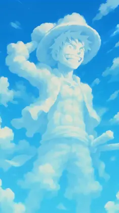 Luffy in the Clouds live wallpaper download