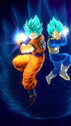 Dynamic Duo Goku and Vegeta live wallpaper download