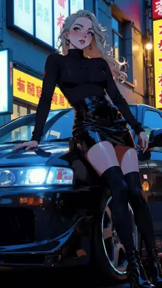 Hyperdrive Beauty - Mitsubishi Lancer Evolution live wallpaper download