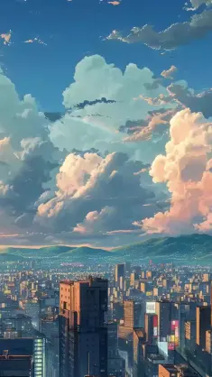 Cloud Towers Above Tokyo live wallpaper download