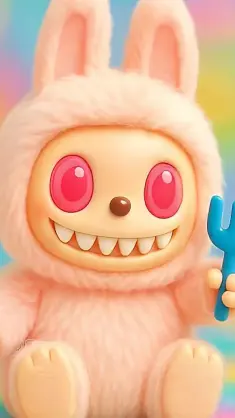 Pink Labubu live wallpaper download