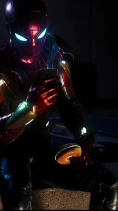 Spiderman Sitting With a Phone live wallpaper download