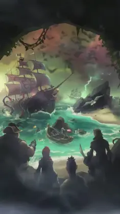 Mystery of the Sea of Thieves Skull live wallpaper download