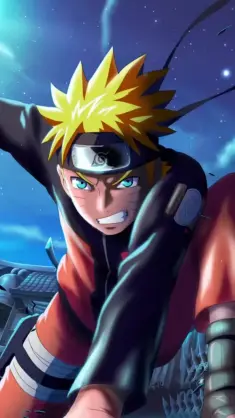 Uzumaki Naruto Holding a Kunai live wallpaper download