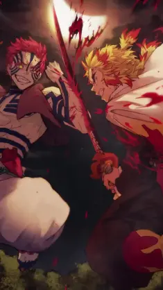 Duel Akaza vs Kyojuro live wallpaper download