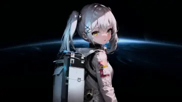 Astronaut Anime Girl live wallpaper download