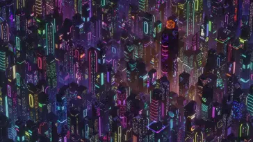 Citadel District in Cyberpunk City live wallpaper download