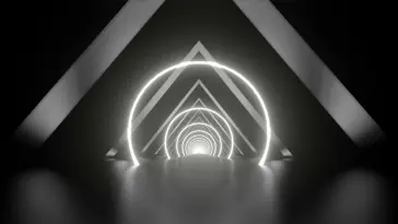 Abstract Graphics With Triangular Glowing Pattern live wallpaper download