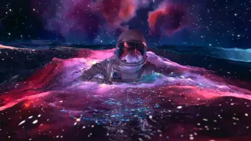 Astronaut Floating in Space live wallpaper download