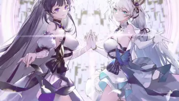 Anime Girls Holding Hands live wallpaper download