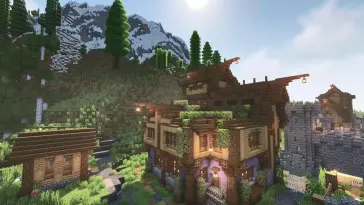 Minecraft House live wallpaper download