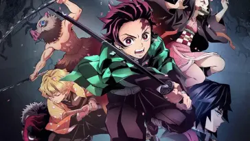 Kamado Tanjiro Attacking With  Black Sword live wallpaper download