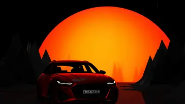 Audi RS 7 Sportback Under the Rain animated wallpaper download