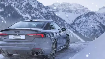 Parked Audi in Winter live wallpaper download