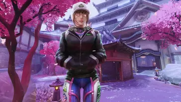 D.Va Amidst Blooming Sakura live wallpaper download