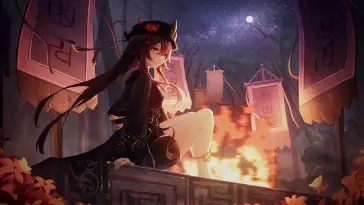 Hu Tao's Dance of Flames live wallpaper download